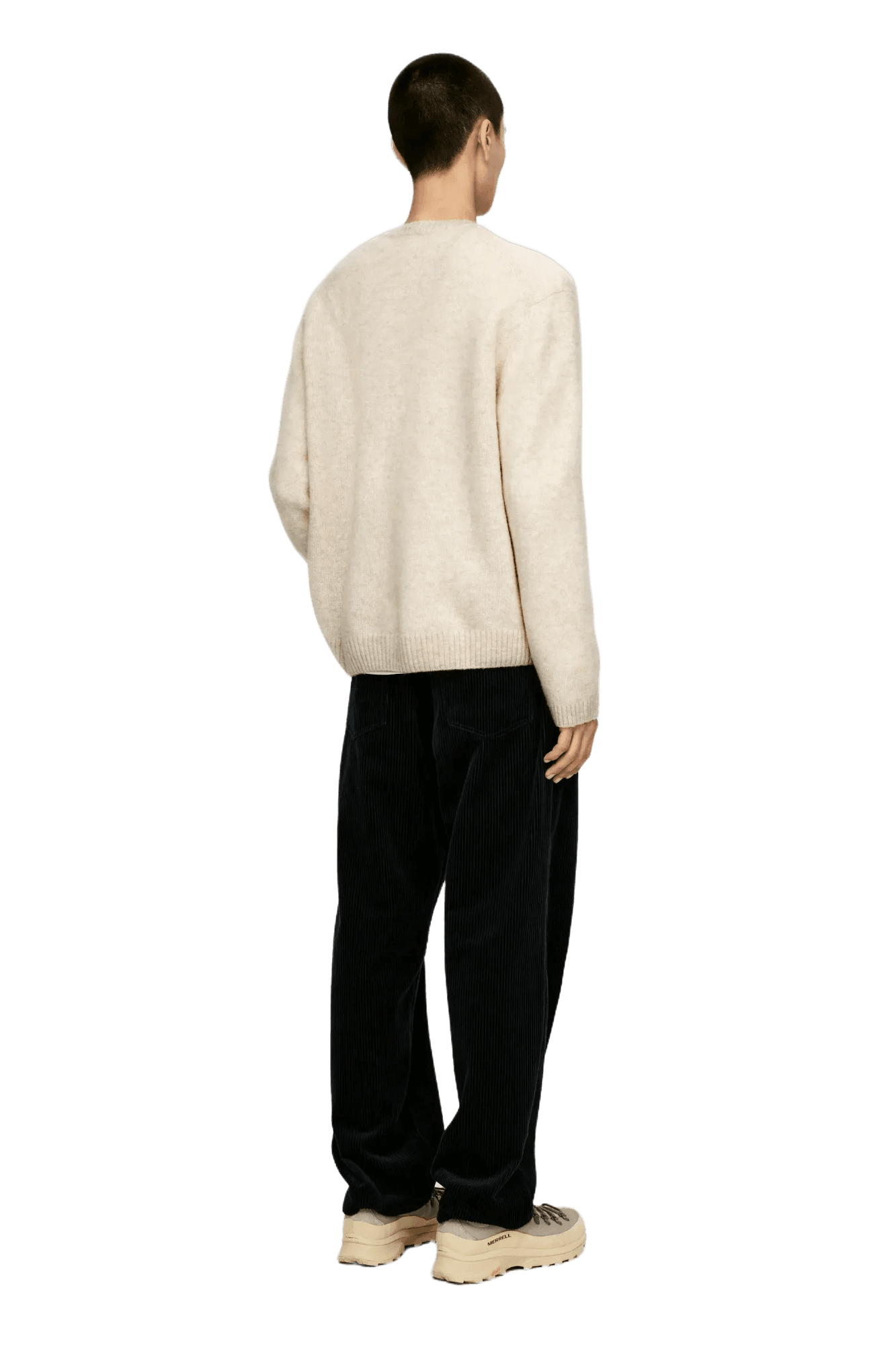 Arket Pull en laine à col rond pour homme