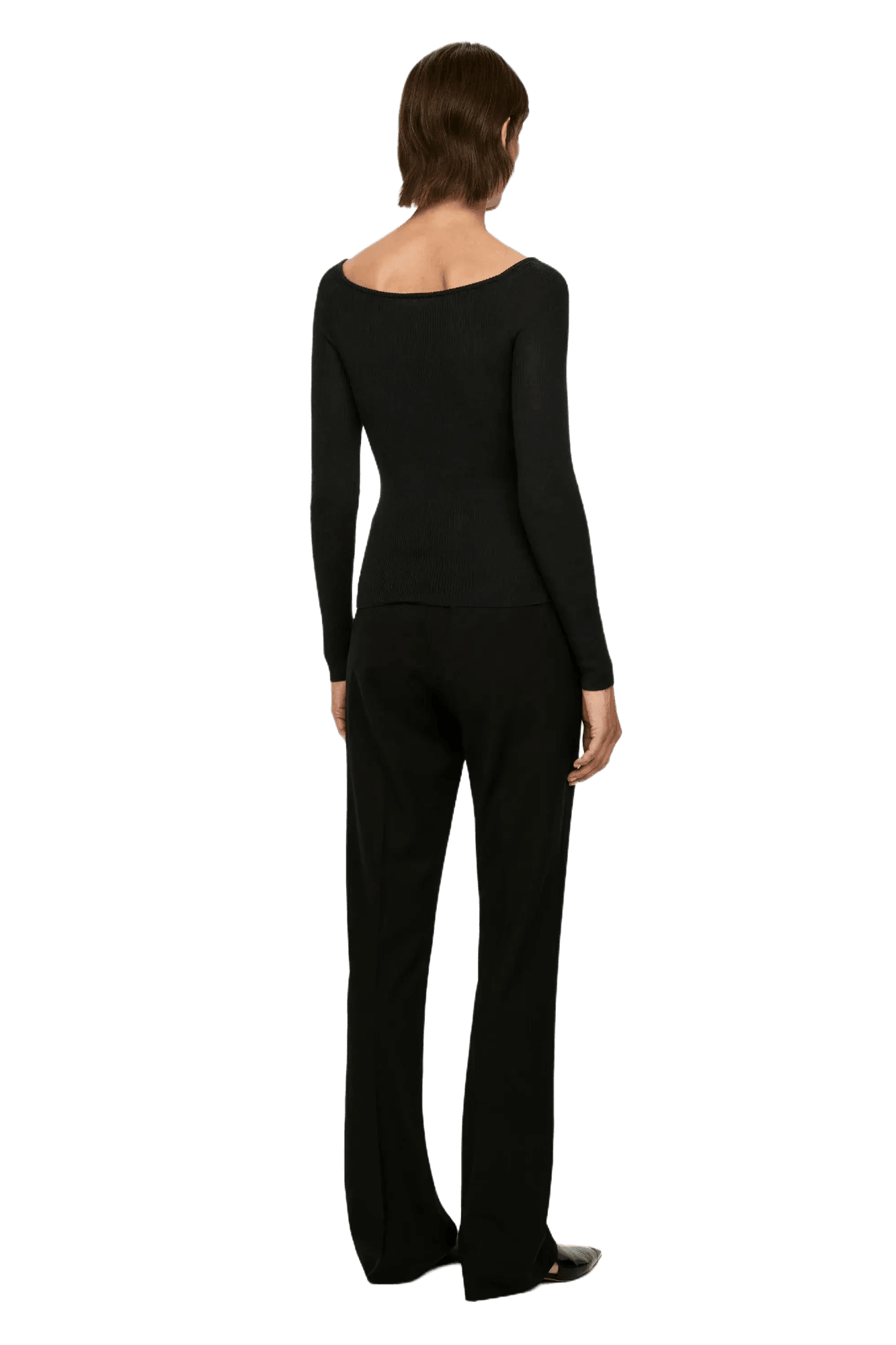 Arket Women's Wool Blend Off-Shoulder Top