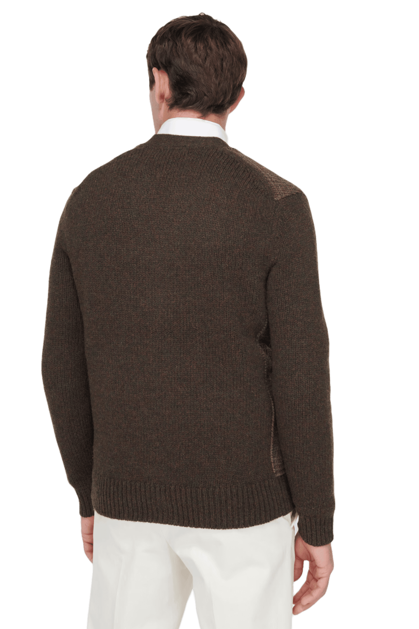 RALPH LAUREN Cardigan en laine à panneaux Glen Plaid pour homme