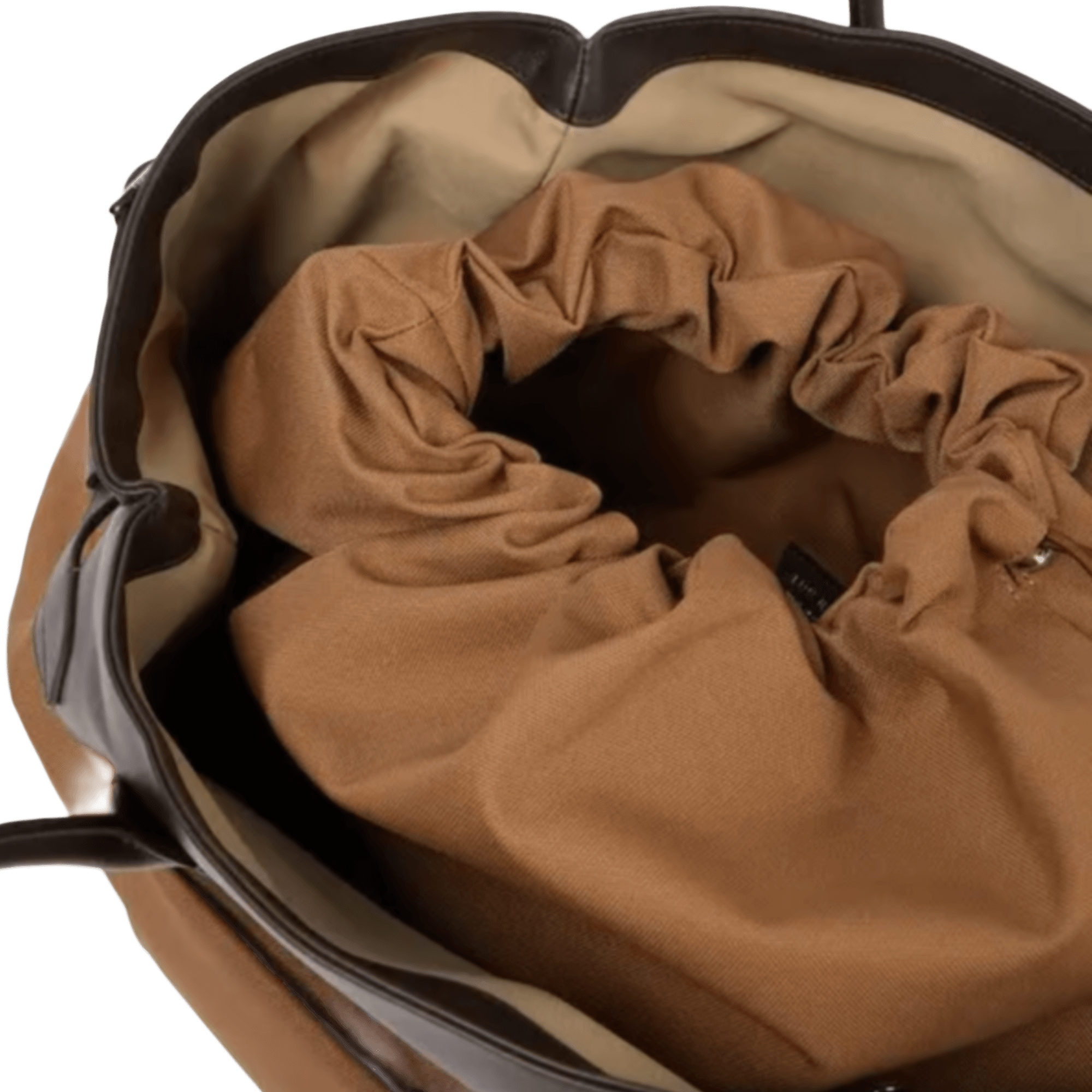 The Row Margaux 17 反扣皮革帆布托特包