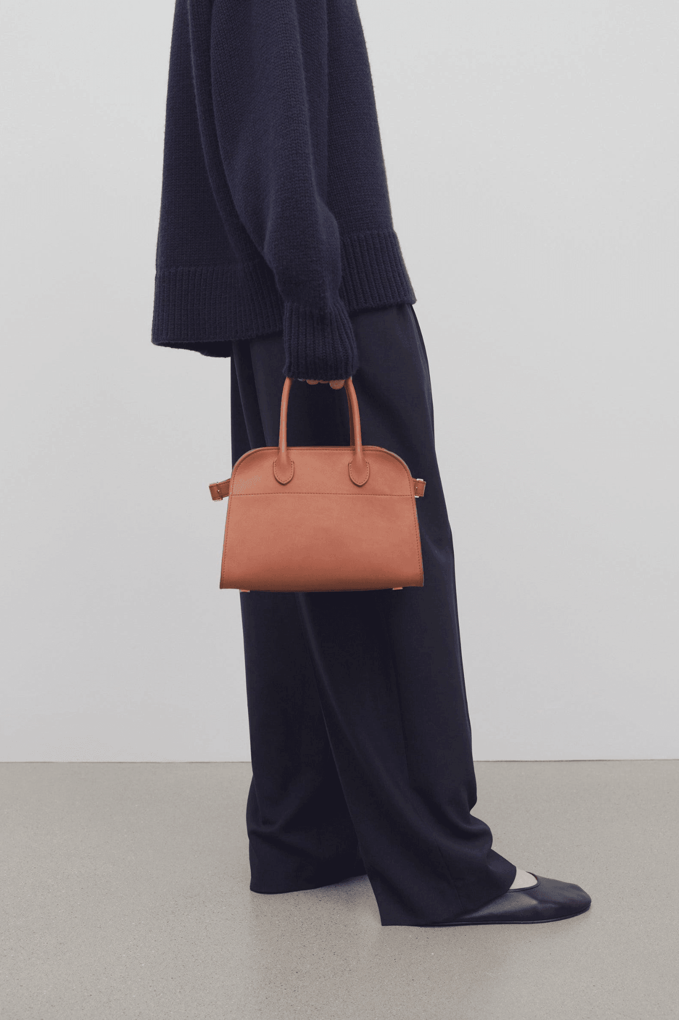 The Row Soft Margaux 10 Bag in Leather