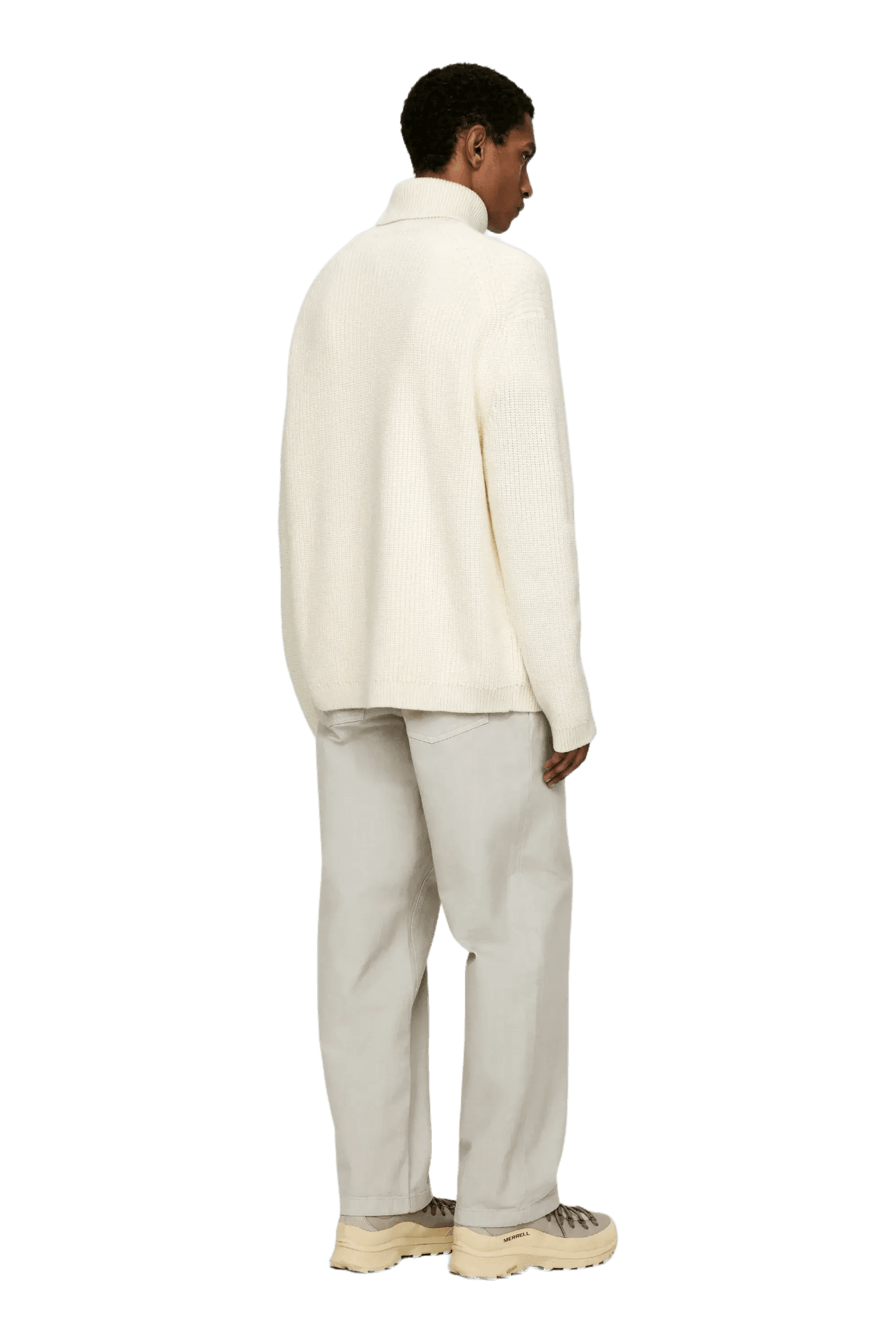 Arket Pull à col roulé en laine épaisse pour hommes