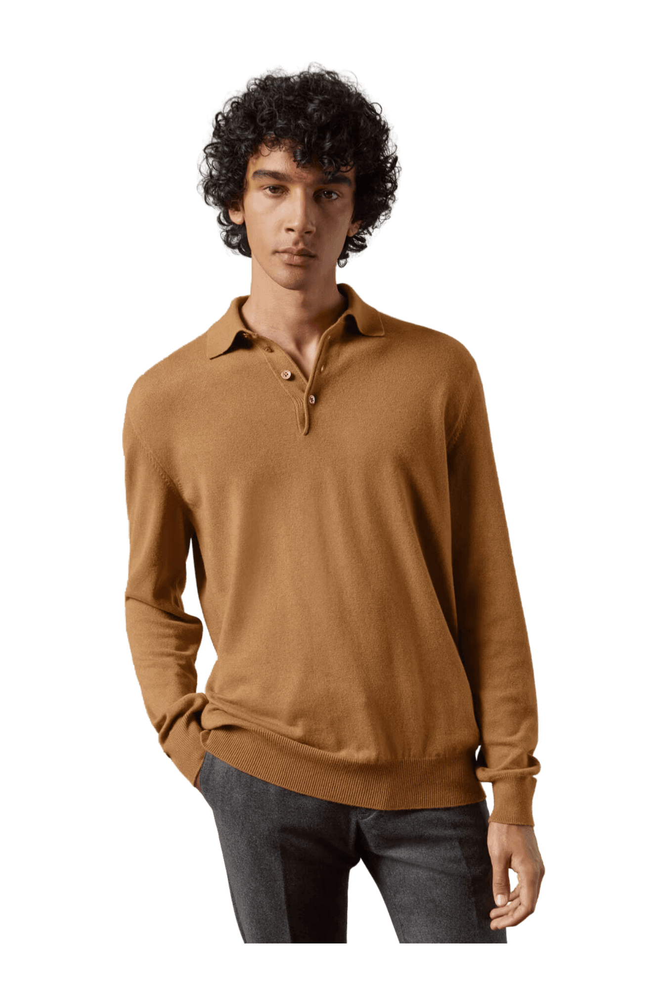 Loro Piana Men's Vicuña Polo Shirt